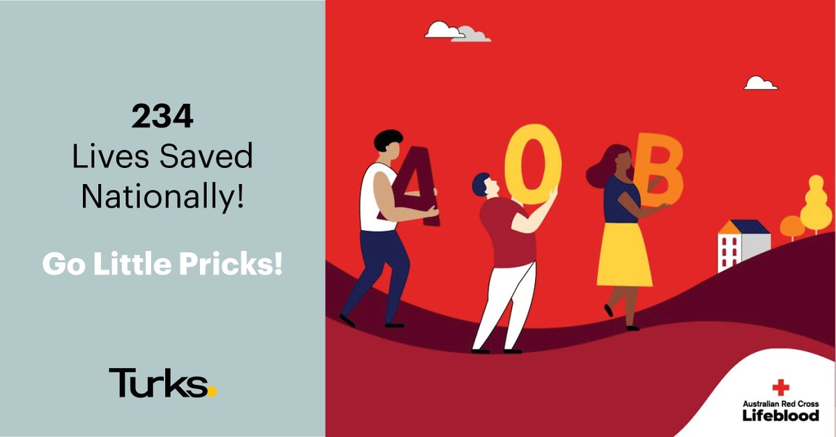 LegalTurks's tweet photo. Turks are proud supporters of Australian Red Cross Lifeblood and together Turks Little Pricks have helped save 234 lives this year so far!

You can join the Turks Lifeblood Team here: https://t.co/1ty3wjaLCp

#Turks #blooddonations #savinglives #dracmac #littlepricks https://t.co/RAmCE1ARu3