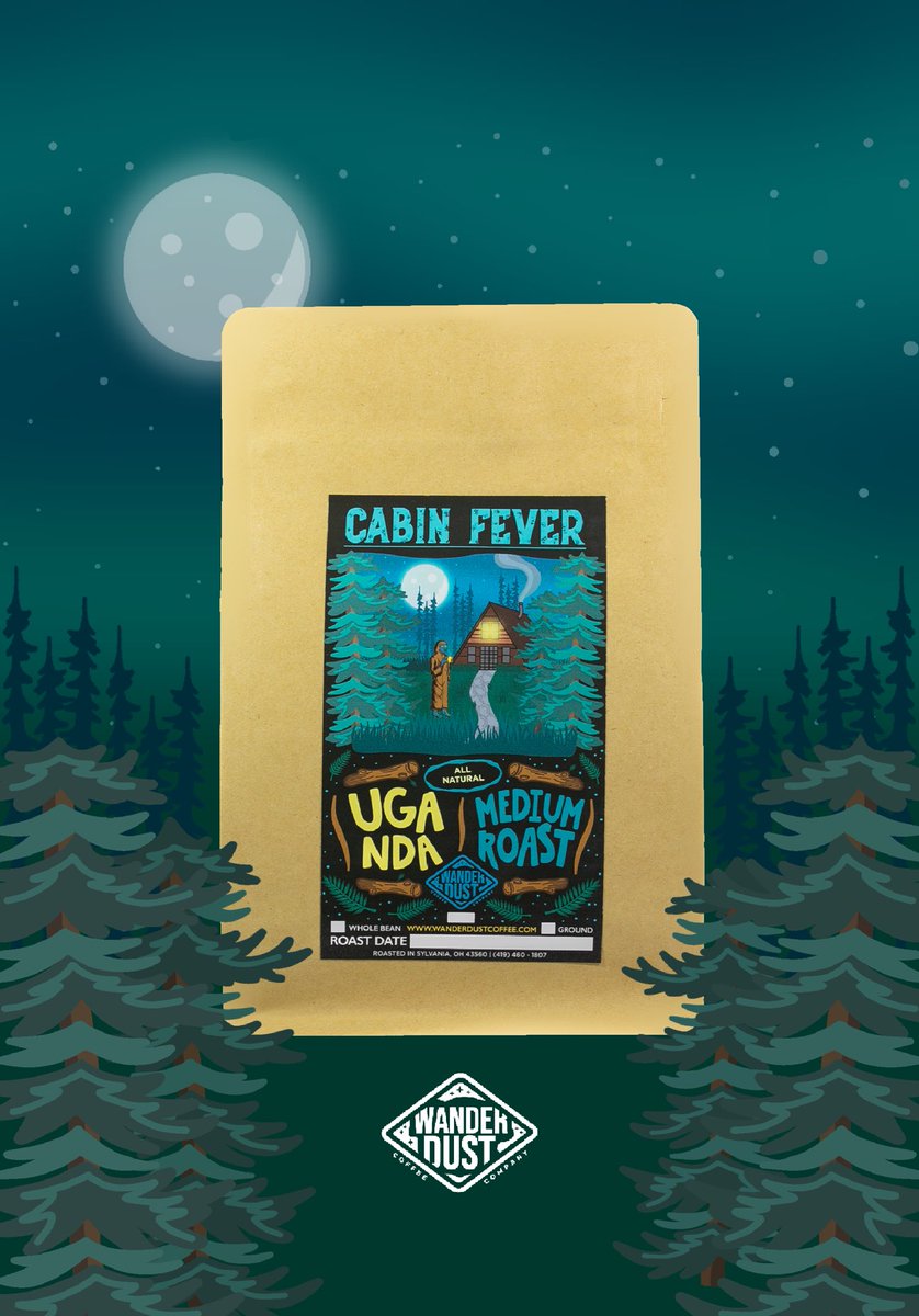 wanderdustco's tweet photo. Shop our newest medium roast “Cabin Fever.” Now available on our website 🌲🪵 https://t.co/YwN6Cp3l9N