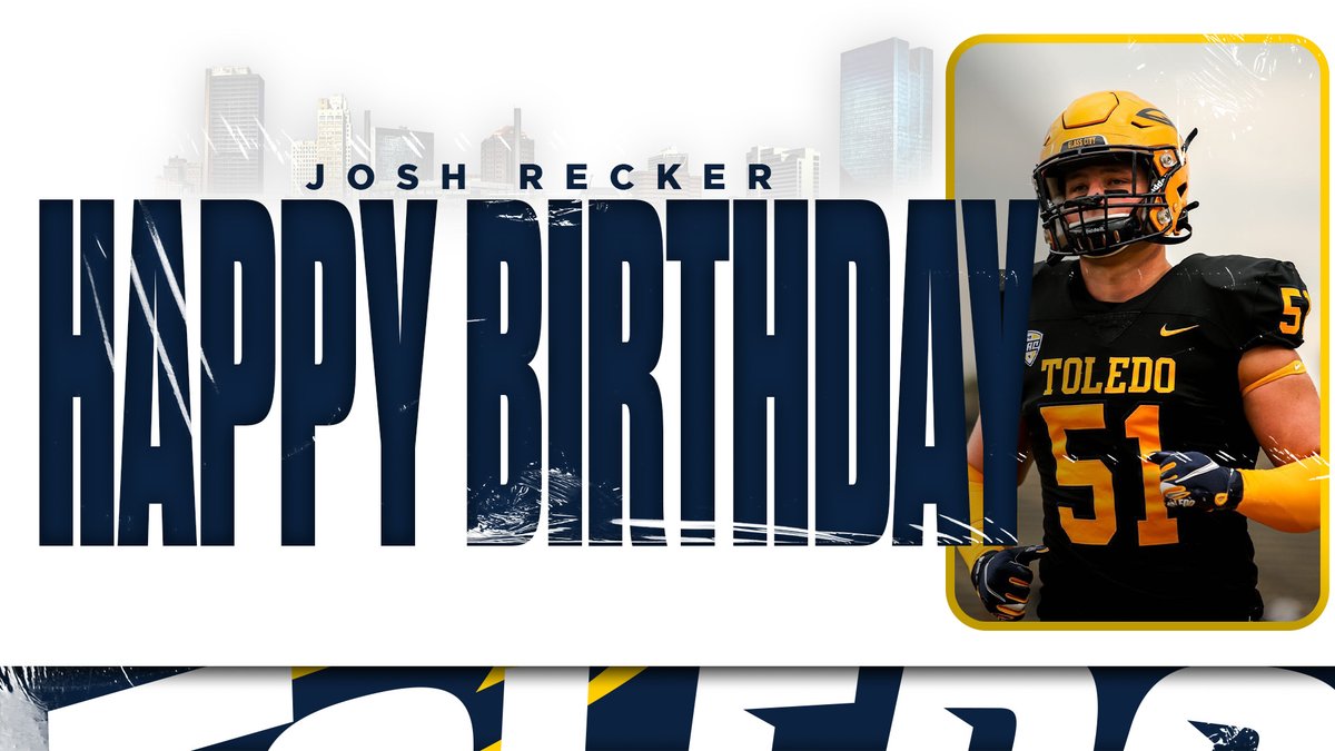 ToledoFB's tweet photo. Happy Birthday to Josh Recker
  
#ONErocket https://t.co/YIe6N1X42U
