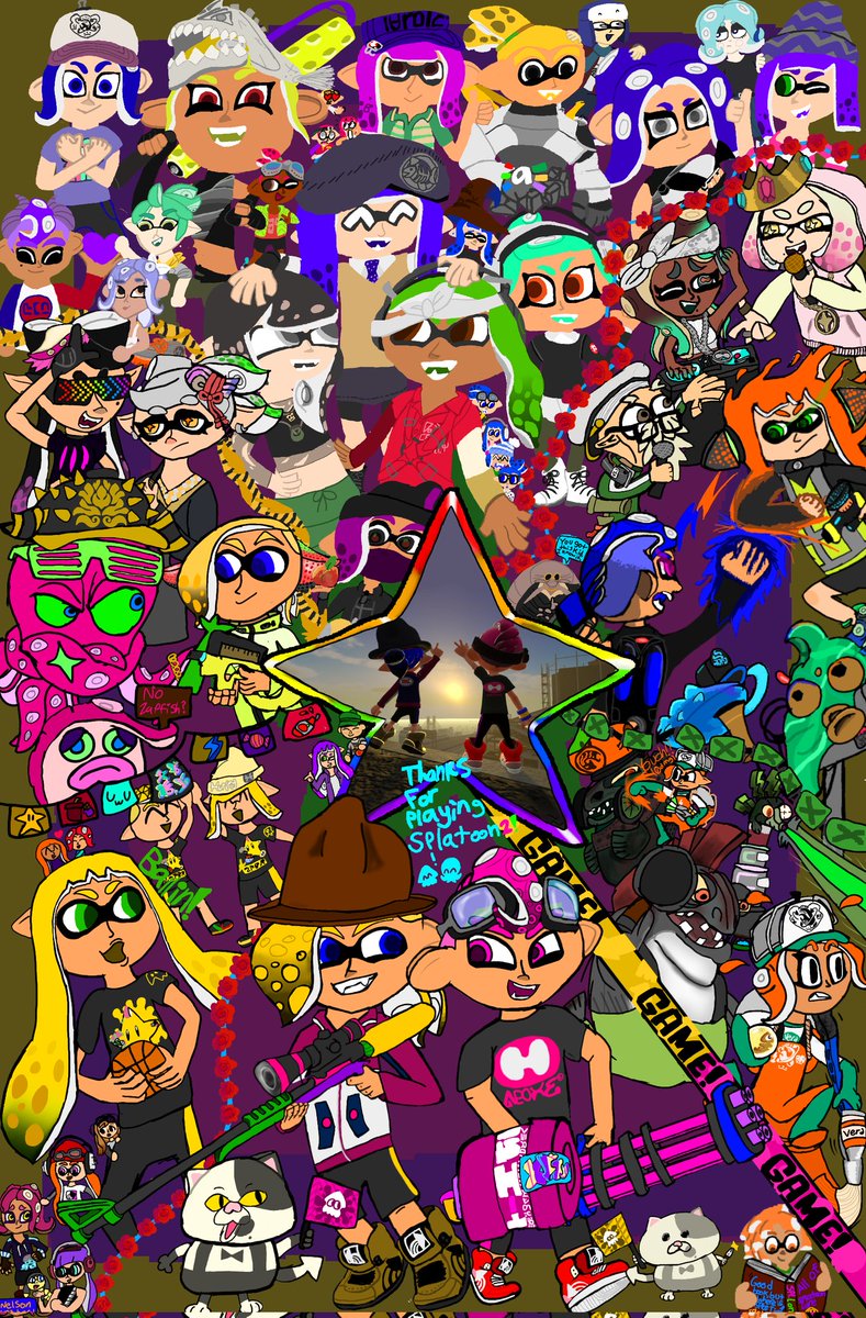 verdreman21's tweet photo. This is My Peice for the @splatoonMAP Zine!
It was mad Fun &amp; Hard to work on, especially since this is my first Zine, and I'm glad to have made all these cool memories and experiences, can't wait for what #Splatoon3 holds! 💙
#Splatoon2 #ArtistOnTwitter #Splatoon #スプラトゥーン2 https://t.co/Oc5IsrWUK6