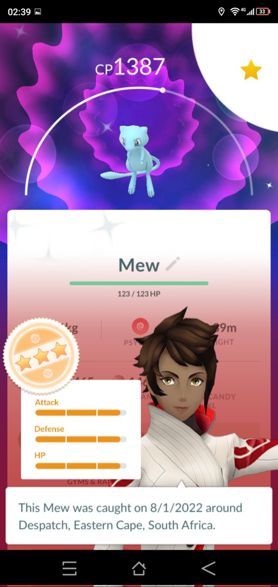 ShadowCatZA_'s tweet photo. What a night, finally leveled up, made two best friends and caught a pretty good #shiny #mew

#pogo #PokemonGO #levelup #PokemonGOfriends #ShinyPokemon #ShinyCheck #level40 #NianticAR https://t.co/bghpYUPUbO
