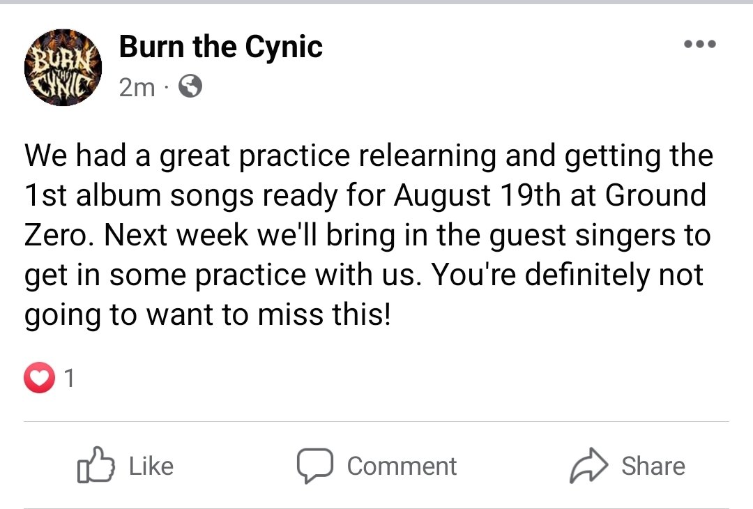 #burnthecynic #metal #HeavyMetal