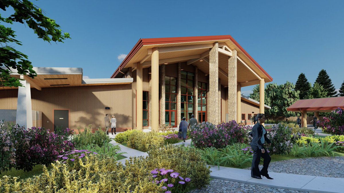 Indigenous peoples have understood the biophilic benefits of wood for thousands of years.   KMB Architects and the Nisqually Indian Tribe have designed their Elder's Center with Sitka-Spruce CLT panels. Looks stunning - zcu.io/Ala2 

#sustainablebuild #masstimber