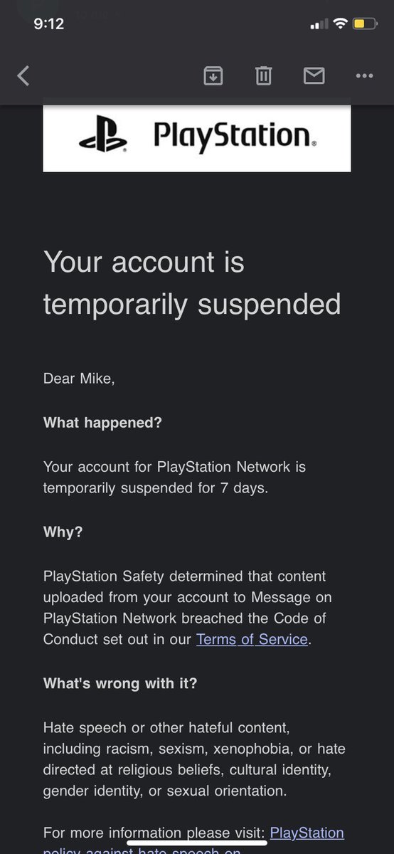 nutaholic's tweet photo. @AskPlayStation I was suspended/banned for no reason. Whatever this ban was for, I can assure you that I did not do any of this. Please help with this situation. https://t.co/zRY1CTiGFK