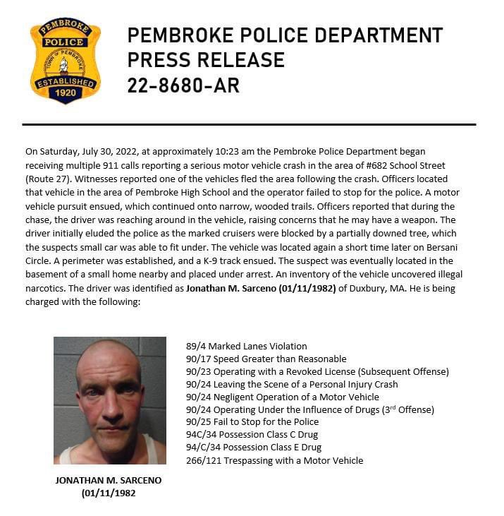 PembrokeMAPolice (@pembrokepd) on Twitter photo 