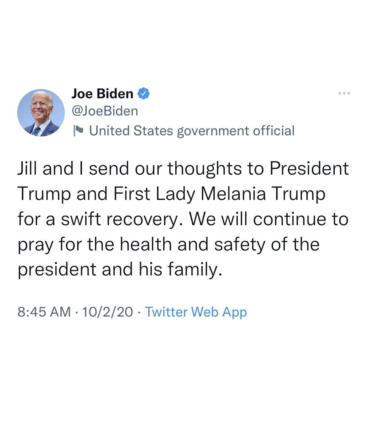 COURIER on Twitter: "Joe Biden's Donald Trump's statement statement Trump Joe Biden got COVID👇 got COVID👇 https://t.co/zzsRv74ZBK" /