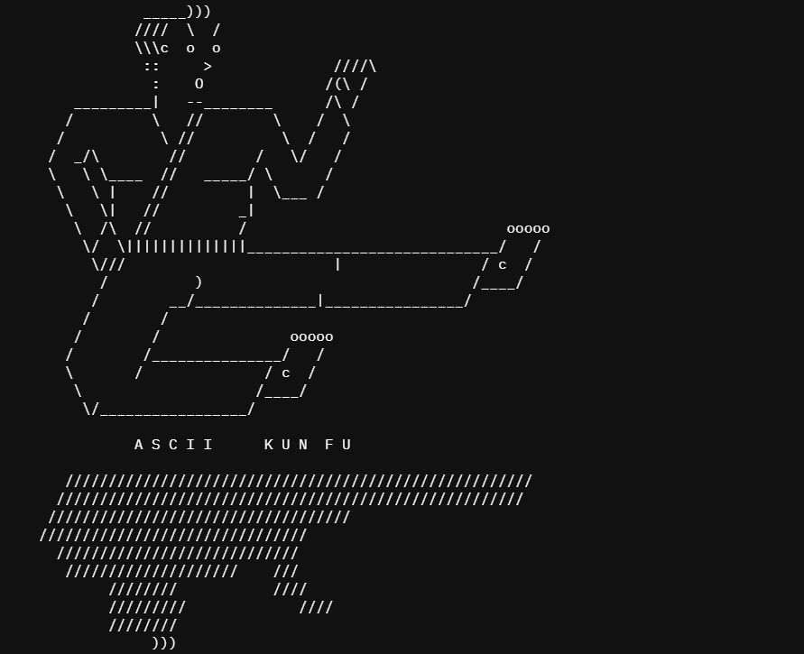 nhephex's tweet photo. ASCII KUN FU ( not kung fu )
#nftdrop
1 #XTZ /10 ed
#typedart > https://t.co/9GL0CM7J7f
#objkt > https://t.co/ARZARGcuJR
#NFT #nftart #NFTCommunity #NFTCommumity #ASCII #ASCII_NFT #ASCIIart #Text #Textart #TextNFT #cleanft #tezos #Tez #tezosart #tezoscommunity #tezoscollectors https://t.co/P3KhTYaQjV