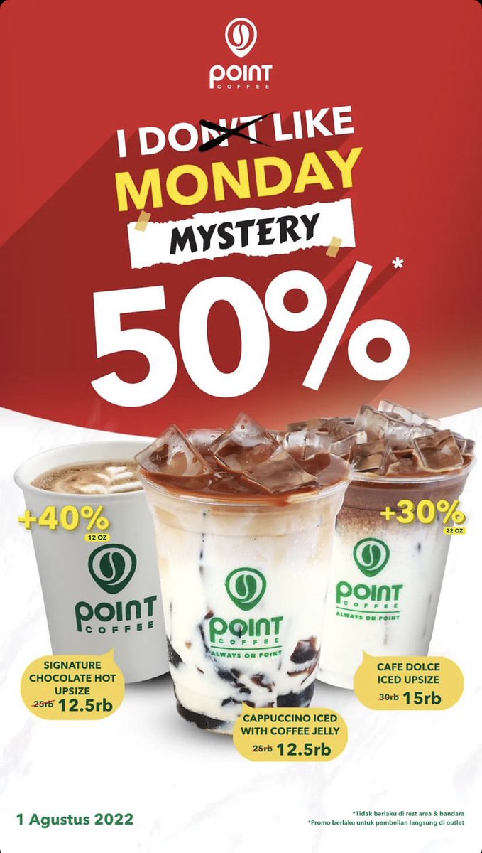 FOOD_FESS's tweet photo. Aku kan tim diskonan, baristanya nanti ngomongin aku gak ya soalnya aku beli tiap hari senin doang guis 😭 https://t.co/NJCABpPV9Y