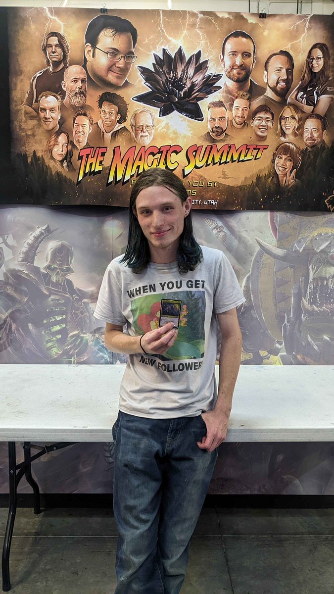 GGLehi's tweet photo. After 10 rounds of Magic we have the champion of our first RCQ 2k+!  Congratulations to Crystal Felts for crushing the competition! She went undefeated piloting UR Murktide! Winning the Foil Nykthos promo, the qualification, and the sponsored trip to the Regional Championship! https://t.co/Y7y6H4p2Hx