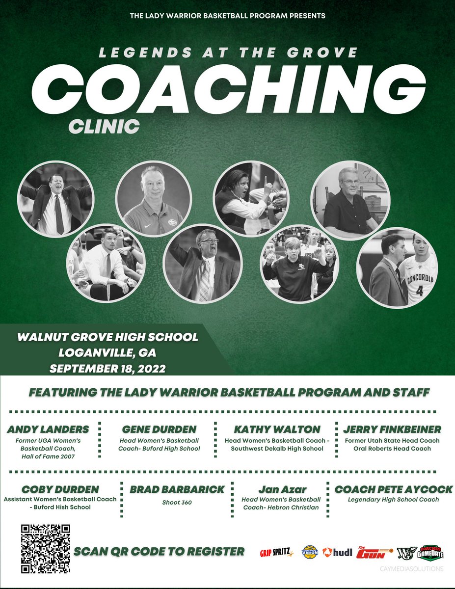 KevinFurtado6's tweet photo. 7th Annual "Legends at the Grove" Coaching Clinic

📅 September 18, 2022
📍 Loganville, GA

⛹🏼‍♂️ Walnut Grove HS Gym

🏀 On-floor demonstration 

🤝 Same staff discounts 

⬇️ Register &amp; view schedule 
https://t.co/7LaQosuhlp

Sponsored 
@HudlHoops @grip_spritz @TheShootAWay https://t.co/iibG0KnzRi