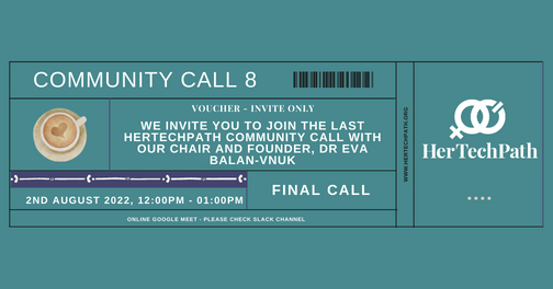 Don't forget its our Community Call tomorrow at 12pm via GoogleMeet.  Details in slack