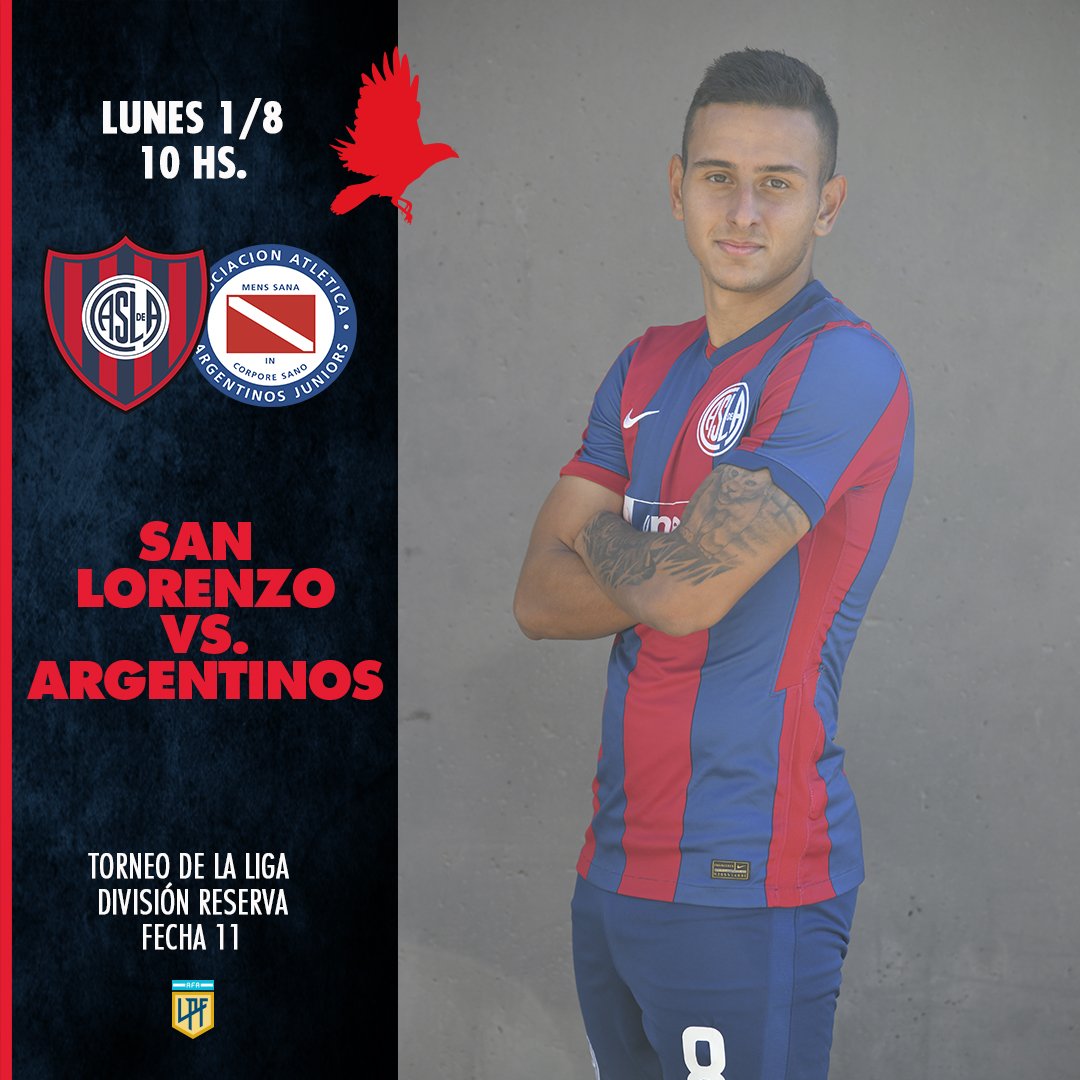 SanLorenzo's tweet photo. ¡El lunes arranca con la #Reserva! ⚽️

El equipo de Pipi Romagnoli enfrentará, desde las 10, a @AAAJoficial en Ciudad Deportiva. 

📺 Mirá el encuentro desde el canal de YouTube de #SanLorenzo.

💙💪❤ #VamosLosPibes https://t.co/rt9SPtSX0p