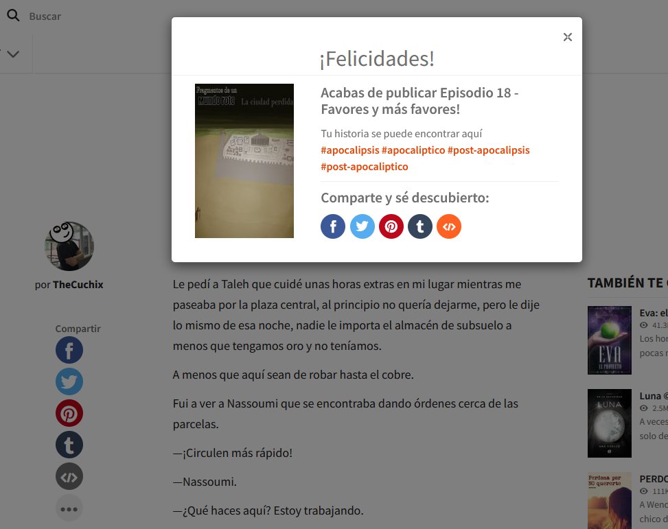 TheCuchix's tweet photo. ¡Nuevo episodio!
https://t.co/dZ5sB3RCnB
#Wattpad #Literatura #Autopublicación #Manuscrito #Postapocaliptico https://t.co/6eeQdvp49p