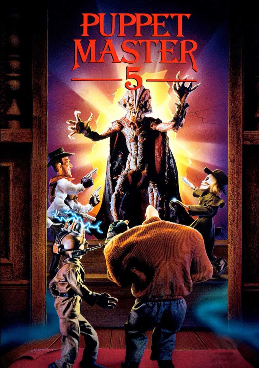 ReelFeelsPod's tweet photo. Back to my rewatch of the Puppet Master franchise.
Puppet Master 5:
The Final Chapter (1994) available on @Tubi
A being from another dimension sends its own puppet to steal the formula that keeps Decapitron and his kindred alive.
#NoStringsAttached #FullMoonHorror https://t.co/ynjSJQVLOS