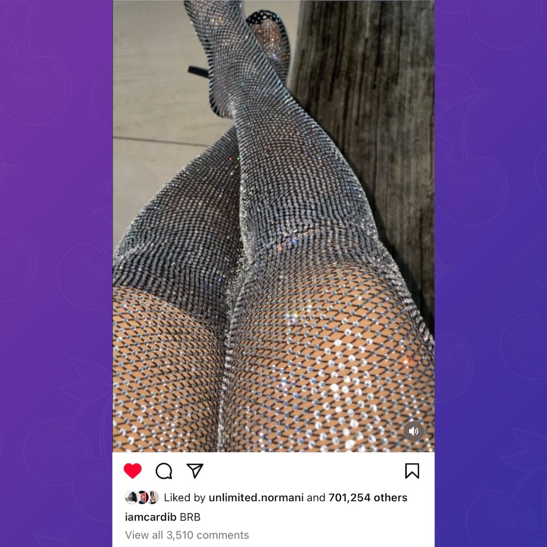 PopBase's tweet photo. Cardi B says she will ‘BRB’ in her latest Instagram post. https://t.co/yECBLRIbYS