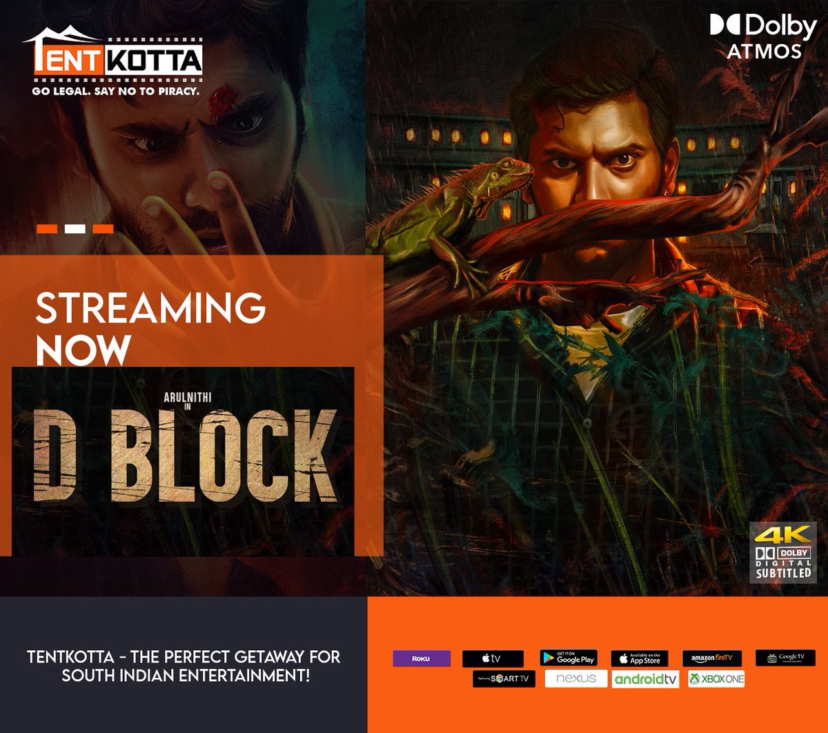 STREAMINGGG NOWWW ! 

#Dblockintentkotta @arulnithitamil @VijayKRajendran
@sakthivelan_b 
@SakthiFilmFctry @MNM_Films @AravinndSingh @Avantika_mish 

#happytentkottaing