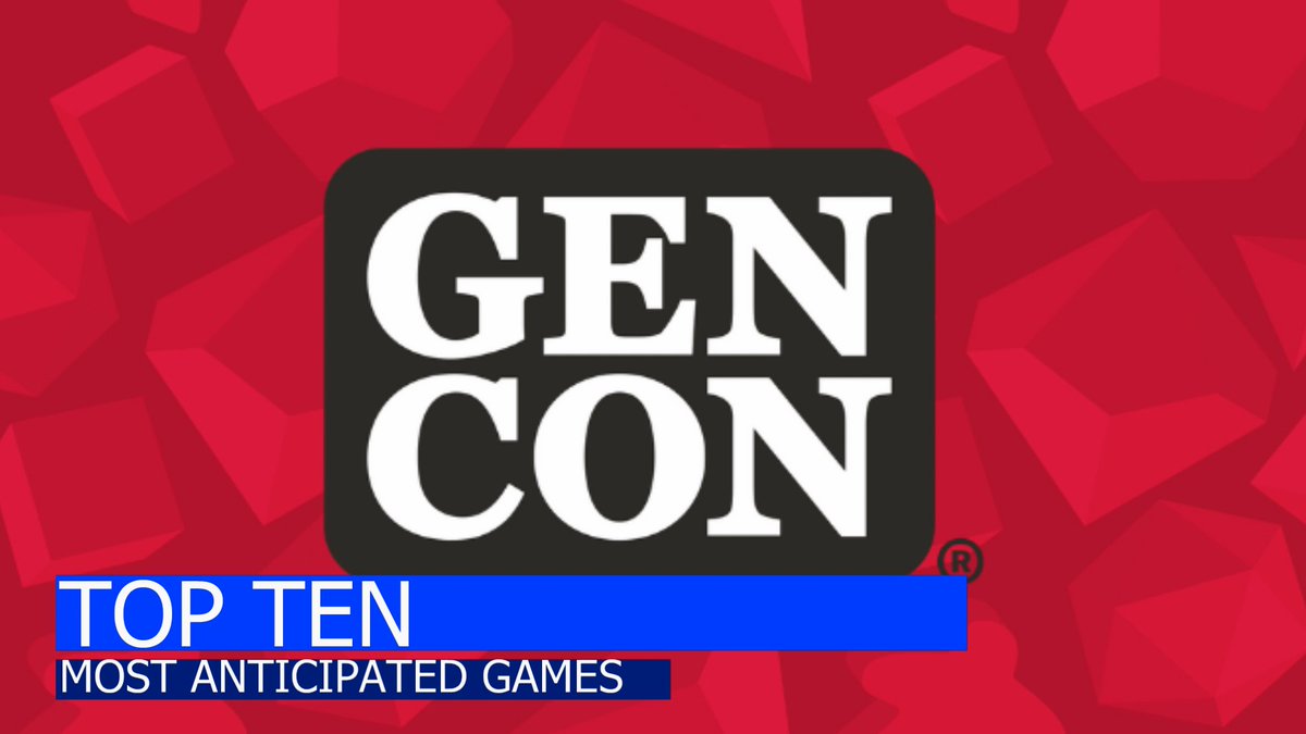 To send us off to <a href="/Gen_Con/">Gen Con</a> it's my T10 most anticipated games.

youtu.be/RJwcy9jq2lw

Featuring gems from <a href="/Edge_english/">Edge Studio (English)</a> <a href="/MagpieOfficial/">Magpie Games</a> <a href="/AdamsAppleGames/">AdamsAppleGames</a> <a href="/NorthStarGames/">NorthStar Game Studio</a> <a href="/czechgames/">CGE</a> <a href="/PlayRenegade/">Renegade Game Studios</a> <a href="/pegasusspiele/">Pegasus Spiele</a> <a href="/FFGames/">FantasyFlightGames</a> <a href="/paizo/">Paizo</a> and <a href="/Capstone_Games/">Capstone Games</a>