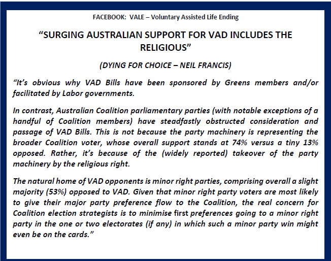 VALE - Voluntary Assisted Life Ending (Tanya) tweet media