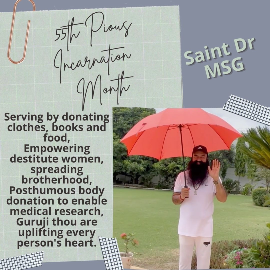 im_priyanka68's tweet photo. The month of #AuspiciousAugust is indeed very special for millions. The whole ambiance celebrates this major event &amp; everyone gets submerged in divine hues. The DSS Volunteers are ready to celebrate #BirthMonthOfMSG by doing humanitarian works.
#CelebrationOfMillions https://t.co/wSE2Oe93um