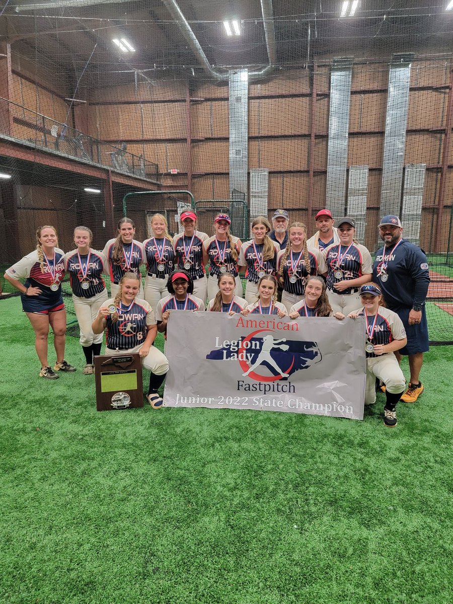 Rowan Jr Legion softball is your back to back State Champion !!!