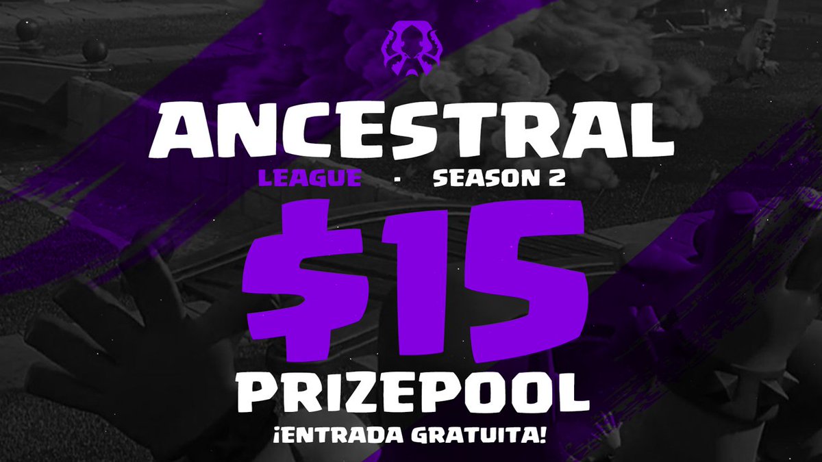 INSCRIPCIONES ABIERTAS! 🚨👑

- Clash Royale -
💵Entrada: GRATIS
💰Premio:
🥇$10
🥈$5
📺: twitch.tv/ancestralevent

   ¡¡MENSAJE PARA REGISTRO!!

Impulsando el profesionalismo en Latino América.