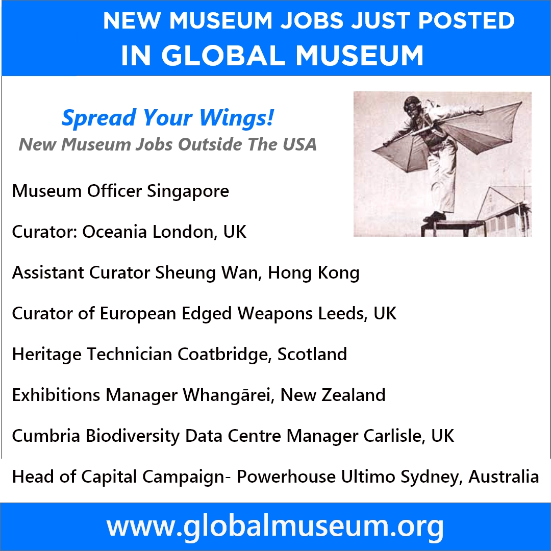 globalmuseum on Twitter "🛩️Spread Your Wings! New Museum Jobs