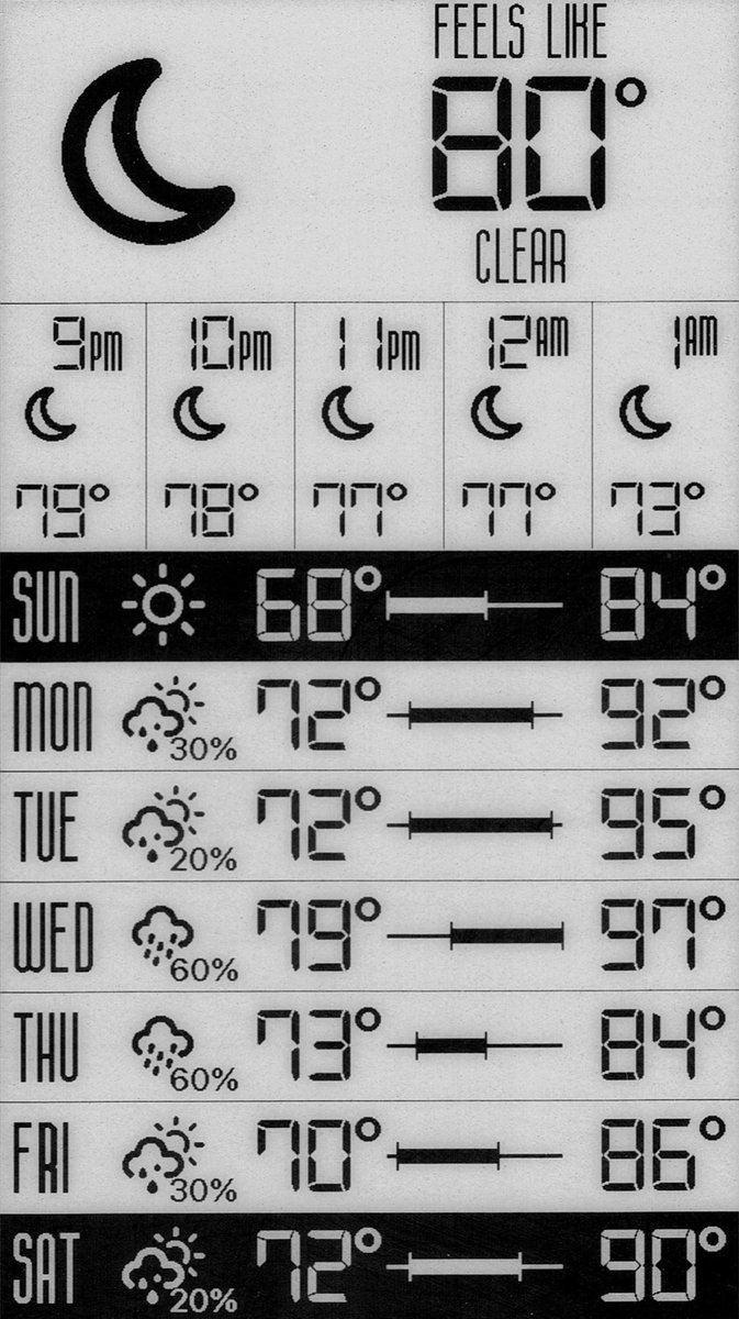 iOS inspired #esphome #eink #weatherflow screen…