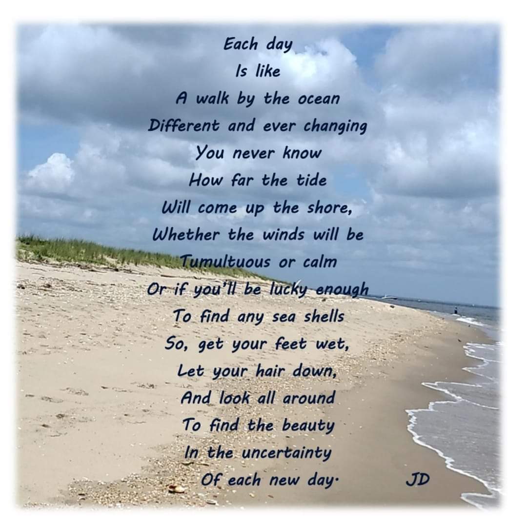 Josamey44's tweet photo. *Uncertainty*
Don't just walk through life existing. Live life and revel in its beauty every day.
#TotalThrowFlashbackSunday for @alwayssnacking
The original was a #WalkByTheOcean writing prompt
#Poem #Poetry #Words #WordArt #SpilledInk #JosameysWords #JD https://t.co/htEQA1K0ns