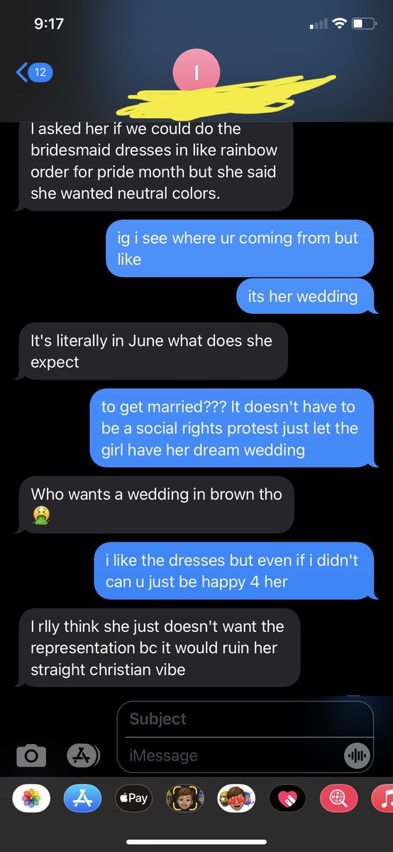 teawithmolly's tweet photo. @kurtisconner Lil chitty chat with my cuz(they/them) abt their sisters bridesmade dresses https://t.co/1GDFRqDicW