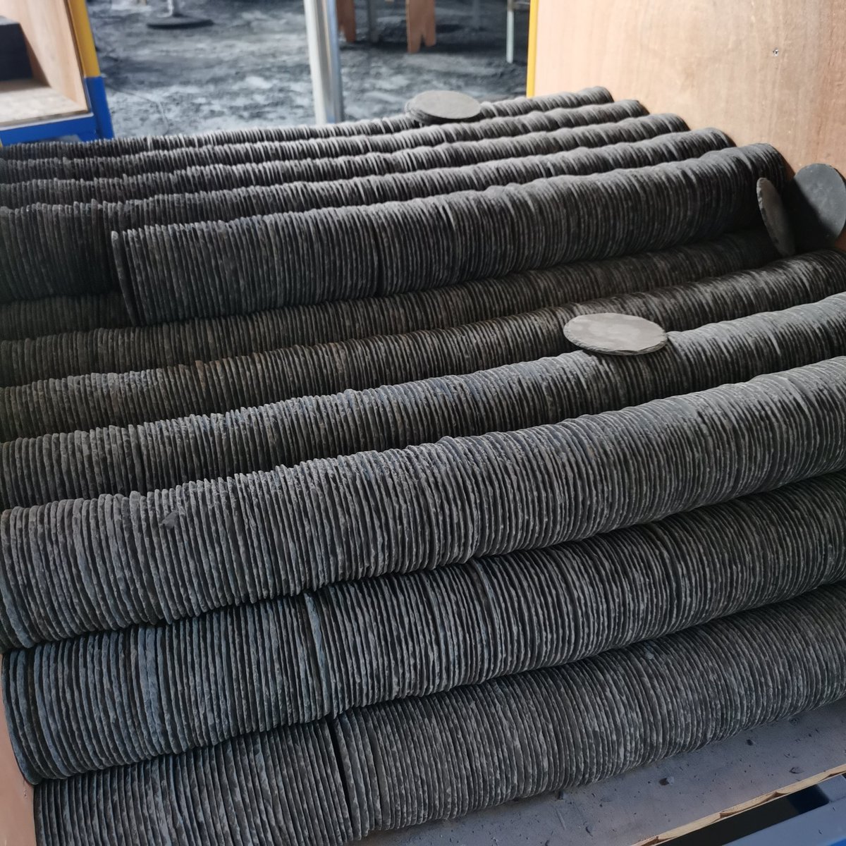 js_slate's tweet image. Finished natural SLATE coasters