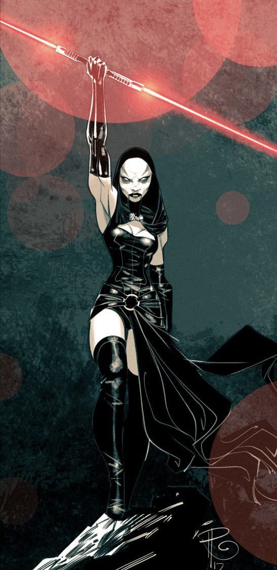 GabrielleOrlita's tweet photo. @VengefulAsajj I’m checking it out now!!!🥰 
She’s definitely “tenacious!” 
#AsajjVentress 
#LadySith
#SW
✨ https://t.co/OnbVITPzwI