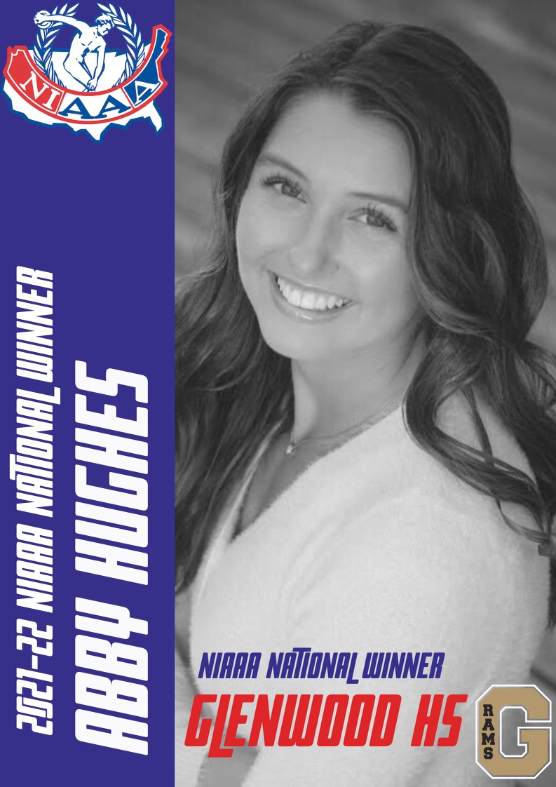Congratulations to 2022 graduate Abby Hughes who has been selected the 2022 <a href="/NIAAA9100/">NIAAA</a> National Scholarship Recipient! Abby will read her essay at the opening general session at the National AD conference in Nashville, TN on December 10th &amp; receive her $2500 scholarship!