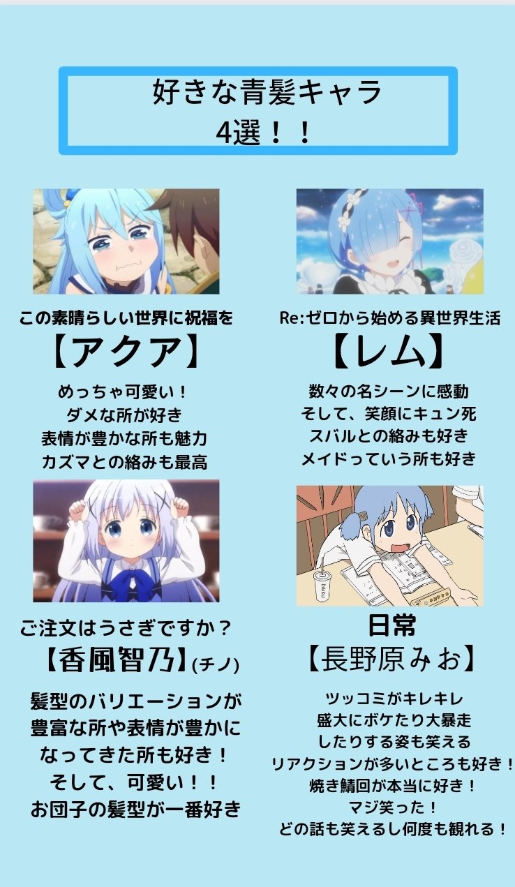 青髪キャラ Twitter Search Twitter