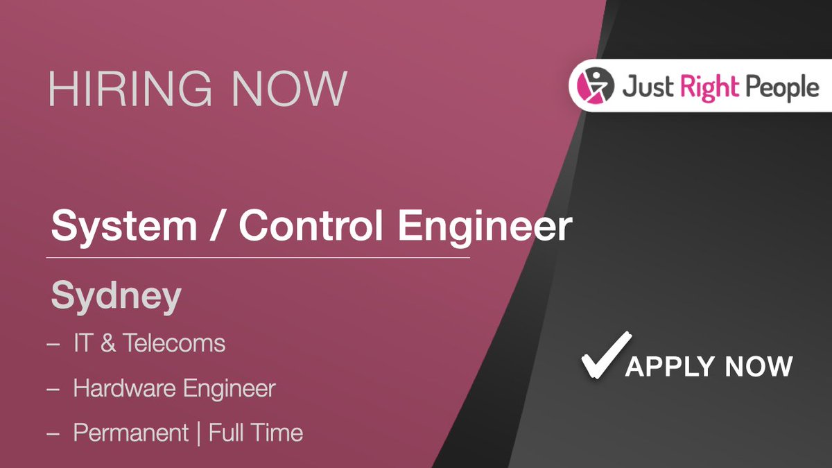 JustRightPeople's tweet photo. Apply now at https://t.co/y8ymy20pok

#HIRINGNOW #Engineering https://t.co/Svw5BKwKDV