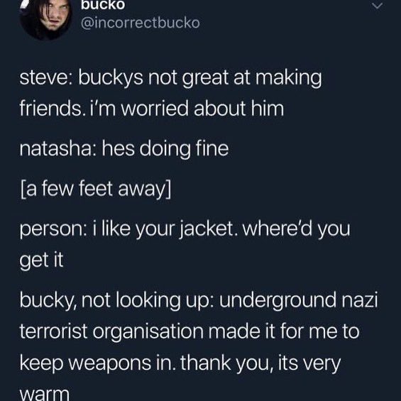 sine_cerely's tweet photo. @incorrectbucko I should’ve asked but hope it’s okay 
#bucky #comics https://t.co/yD3USaG4qC