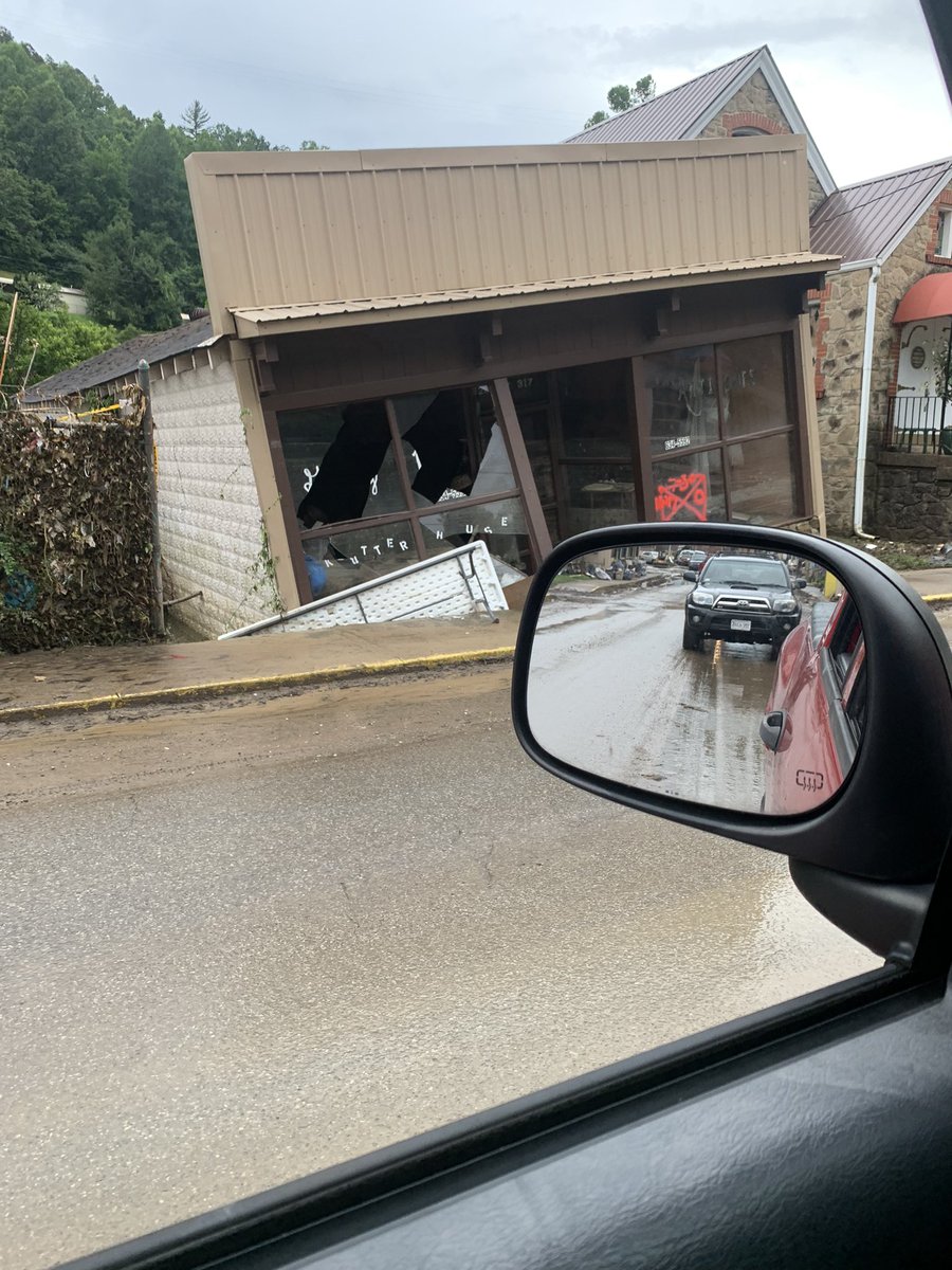 If anyone wants to know where to volunteer in EKY for flood victims, drive to any community in Letcher, Knott, Perry, or Breathitt and look for people working. Just get out and jump in, they’ll put you to work somewhere. Churches can use help with feeding &amp; distribution too!