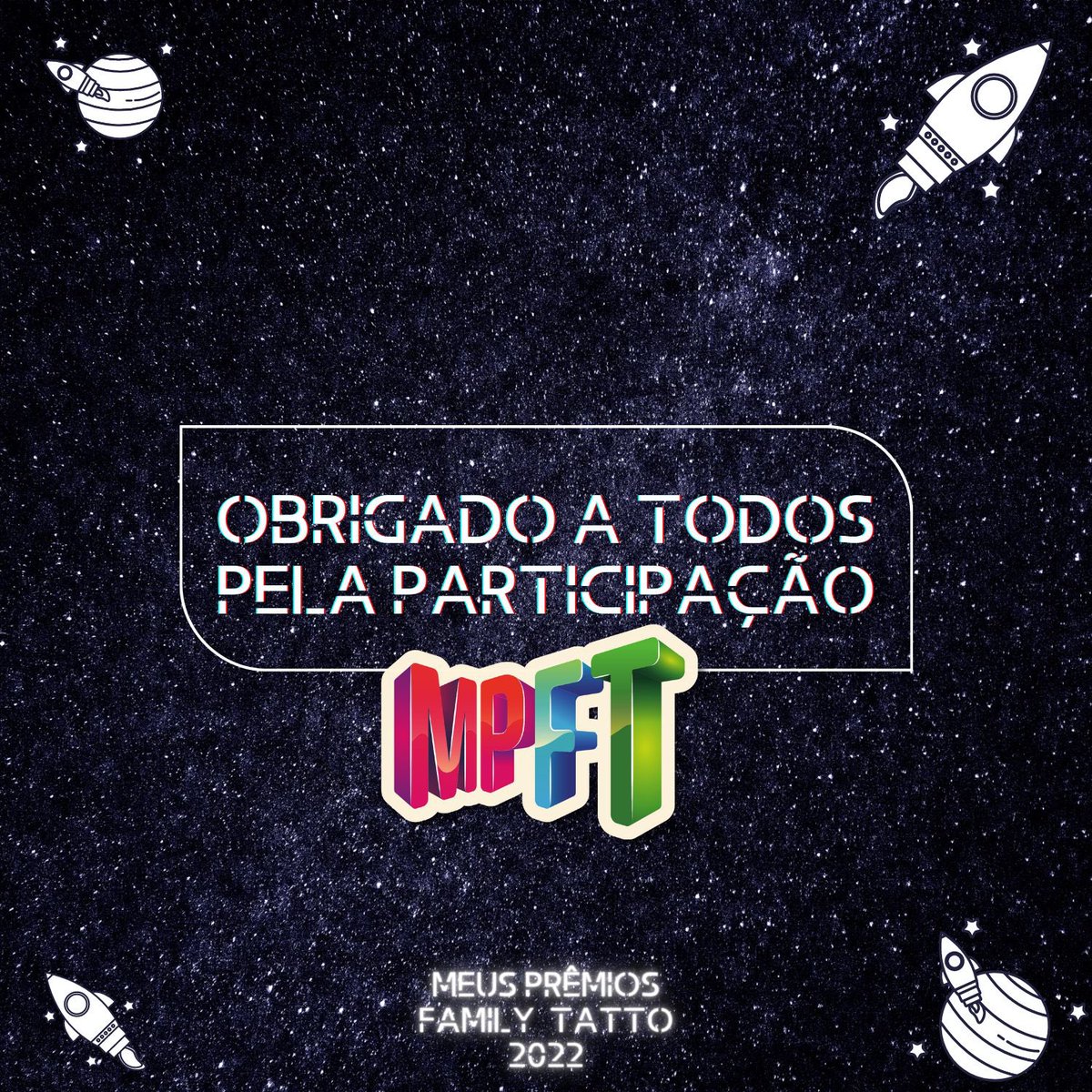 FamilyTatto_'s tweet photo. Fim! Espero que tenham gostado e se divertido. Foram mais de 205 mil votos, o que levou ao recorde da votação até o momento! A 5º edição do MPFT foi linda e não podemos esperar para a de 2023. Agradecemos por todo o apoio e engajamento de sempre! Até ano que vem 🤍 https://t.co/1lk3oqC3VU