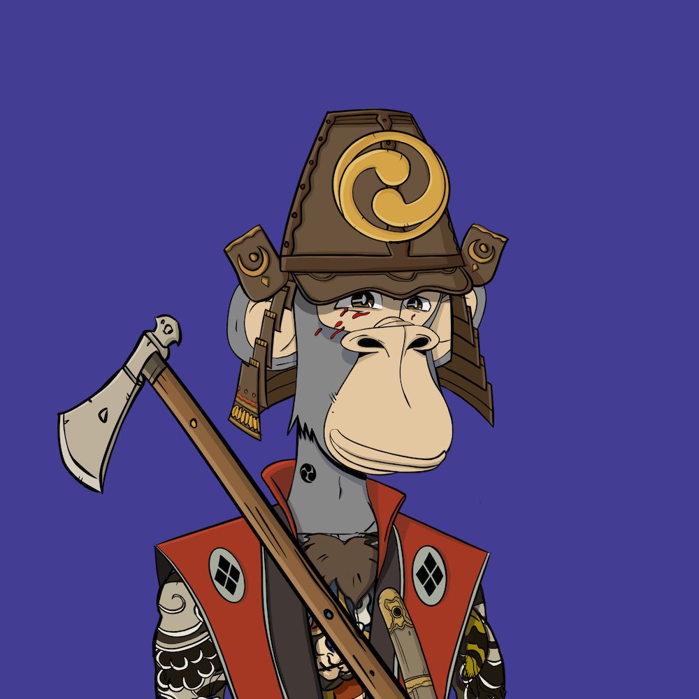 jcapGT's tweet photo. Incredibly grateful for the Mint One Save One (#MOSO) on Ship 1⛵️@jessew_art! Unexpected &amp; love what I got! I revealed an Irezumi Armor trait which I really wanted ⚔️. The others were straight BANGERS! I look forward to the future! 🐒🪓💎#BushidoRoyale #NFTs #NFTMints #NFTReveal https://t.co/Q98yotXOs7