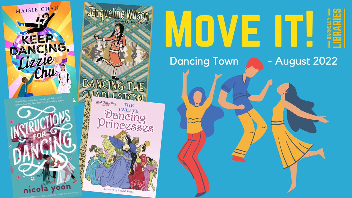 BarnsleyLibs's tweet photo. It’s time to get moving this August – when Barnsley becomes Dancing Town! Motivate yourself to get on your dancing shoes by reading one of these exhilarating titles.
#DancingTown https://t.co/E30LeX9Mka