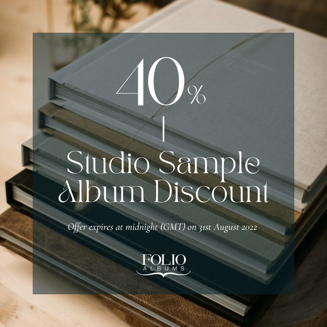 Our August Studio Sample Album Discount is back!
From today until midnight (GMT) on 31/08/22 claim 40% discount on all our Studio Sample Albums
Let's take your business to the next level.
Shop now: folioalbums.com/shop/

#folioalbums #photography #weddingphotographewr