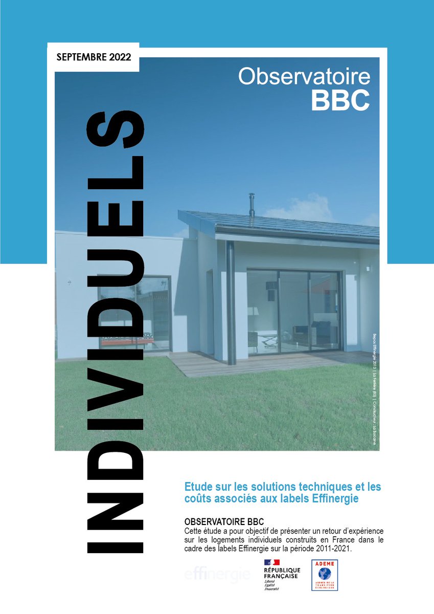 effinergie's tweet photo. L'étude sur les solutions techniques et les coûts associés aux labels #Effinergie pour les #logements individuels est disponible !
à lire sur l'Observatoire BBC
▶️https://t.co/hO3f8pv2ms
#contruction #neuf #logementsindividuels #maison #bascarbone #basseconsommation #label https://t.co/kxp4TUw4Ct