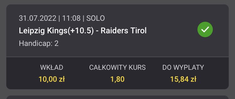 RadoslawGolab's tweet photo. Kolejny weekend z wygranym kuponem. Typ na Raiders był 5 z rzędu wygranym kuponem, a 6 z rzędu poprawnym typem. Póki co w tym sezonie 5 wygranych kuponów, 2 przegrane. Za tydzień przerwa w ELF ale może będzie coś do grania w innych ligach. #NFLpl #ELFpl https://t.co/U9M197h9s8