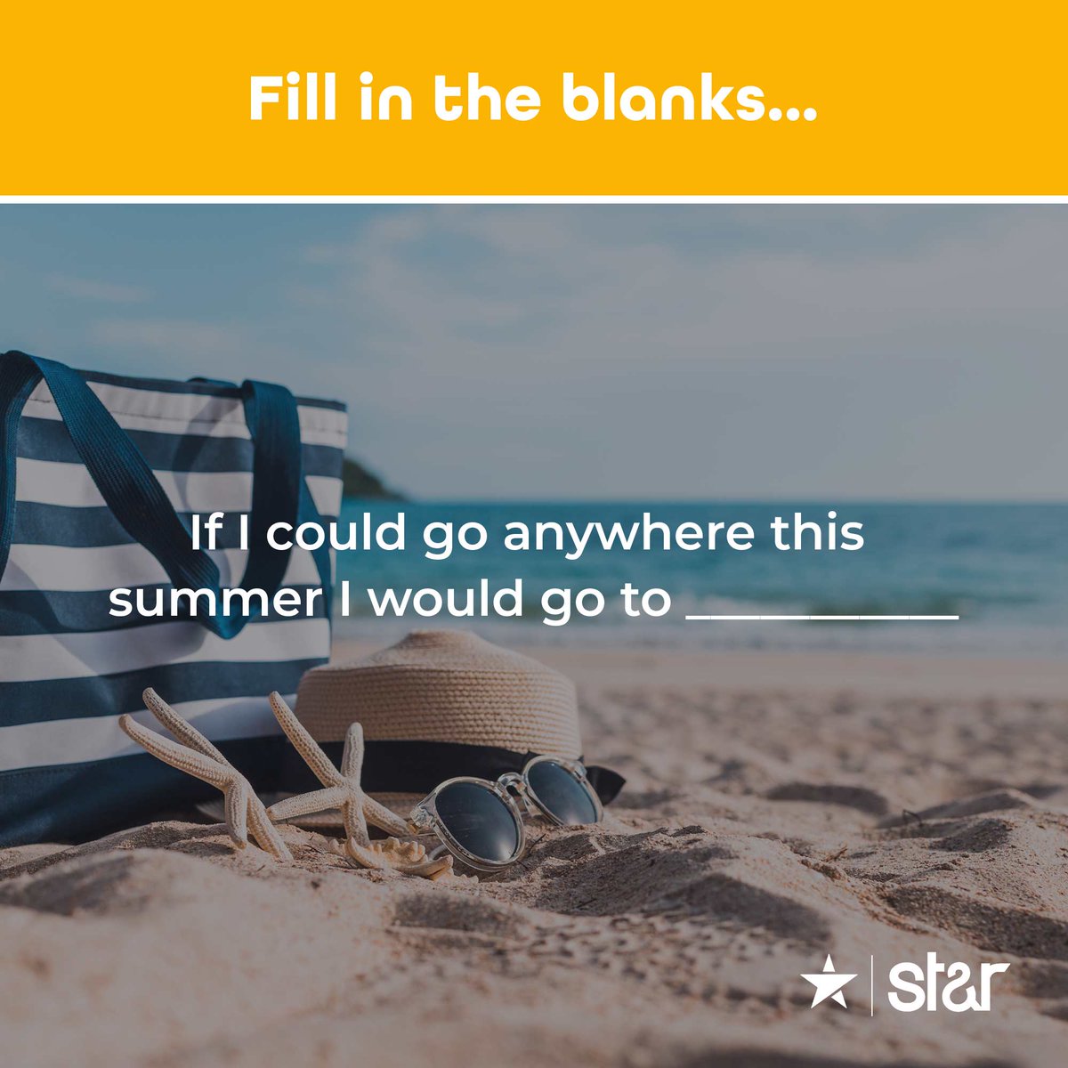 A bit of Monday motivation fun! As we've enjoyed plenty of warm weather this past month and many people are taking a well deserved break, we thought we'd enjoy a bit of Summer themed fun! ☀️ So fill in the blank…