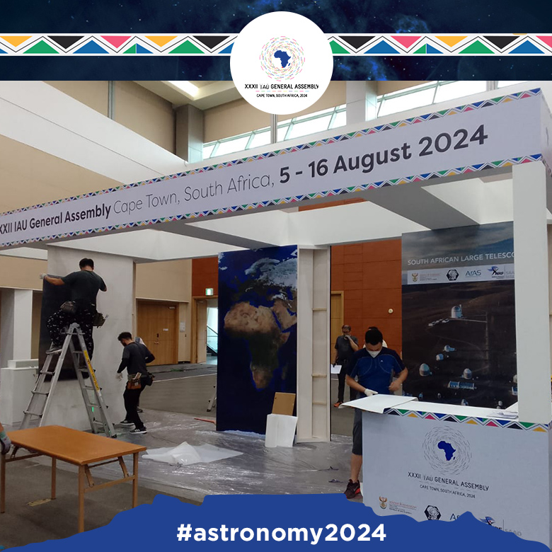 astronomy2024's tweet photo. Busan we’re here! We look forward to rubbing shoulders with the astronomy community and showcasing what South African astronomy is contributing towards the industry. Come visit us at stands 28,29,30 at XXXI IAU General Assembly. #astronomy2024 https://t.co/PEErF0IIdl