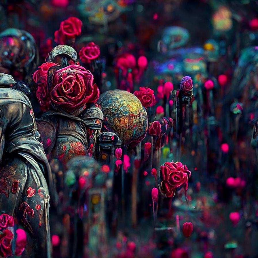UncommnCents's tweet photo. "WAR OF THE ROSES" - made with @NightCafeStudio 

https://t.co/r1EifIvk5I

#aiart #nightcafe #digitalart https://t.co/r1EifIvk5I https://t.co/wrDN3pdo18