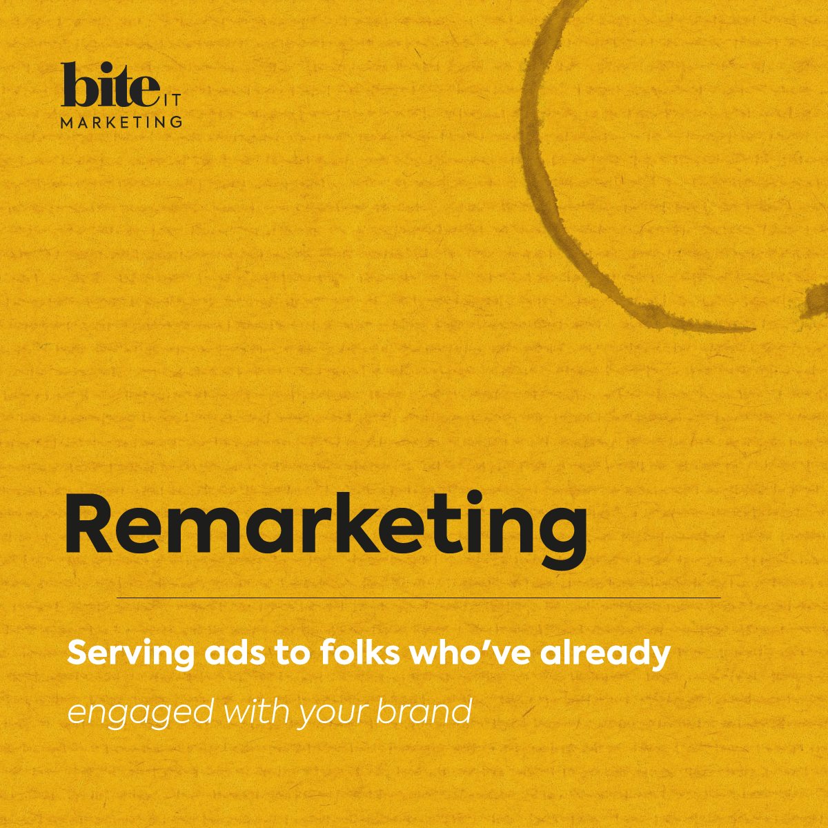 Remarketing can significantly improve digital marketing conversions by targeting relevant persons online that have previously engaged with (digitally) or shown some interest in the brand/its offerings #remarketing #digitalmarketing #marketingwithbite
