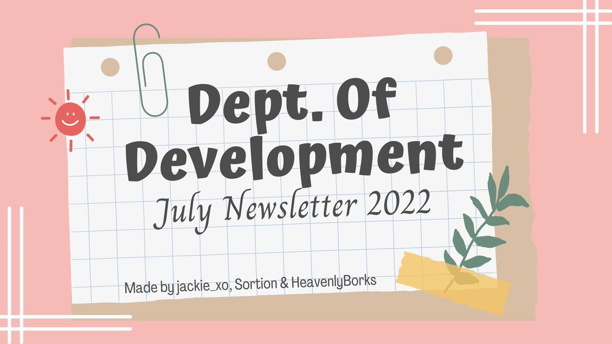 Sortion_'s tweet photo. 🌞🤍The Department of Development's July Newsletter is here! 🤍🌞

We've had another fab Month over at the Dept of Development, check out our newsletter below! 

@OfficialHabboUN 

(1/3) https://t.co/MfoayUKKjU