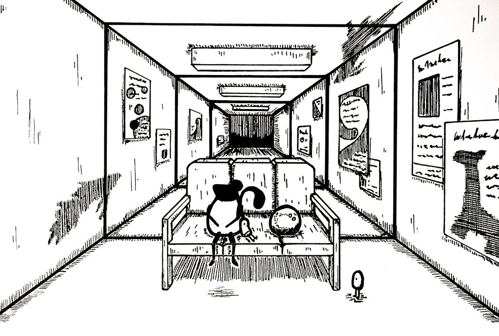 テーマ『通路の椅子』
#私の絵柄が好みって人にフォローされたい #1日1絵 #一日一絵 #絵練習 #イラスト練習 #イラスト #絵描きさんと繋がりたい #イラスト好きな人と繋がりたい #art 