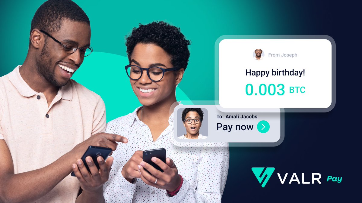 VALRdotcom's tweet photo. At VALR, we keep on building! 🚀
Introducing…VALR Pay for crypto. You can now send any of our supported cryptocurrencies to an email address, cellphone number or VALR Pay ID for free! #sendyamoney #getyamoney #crypto #VALRPay https://t.co/uLyEqRwDEn