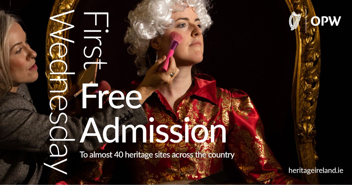 opwireland's tweet photo. Remember everyone that August 3rd is the first Wednesday of the month & admission is free to many heritage sites across the country. Visit https://t.co/GPMA2WEEN1 for details of participating sites near you.
#FreeAdmission #FreeFirstWednesday https://t.co/hh75TD82nC